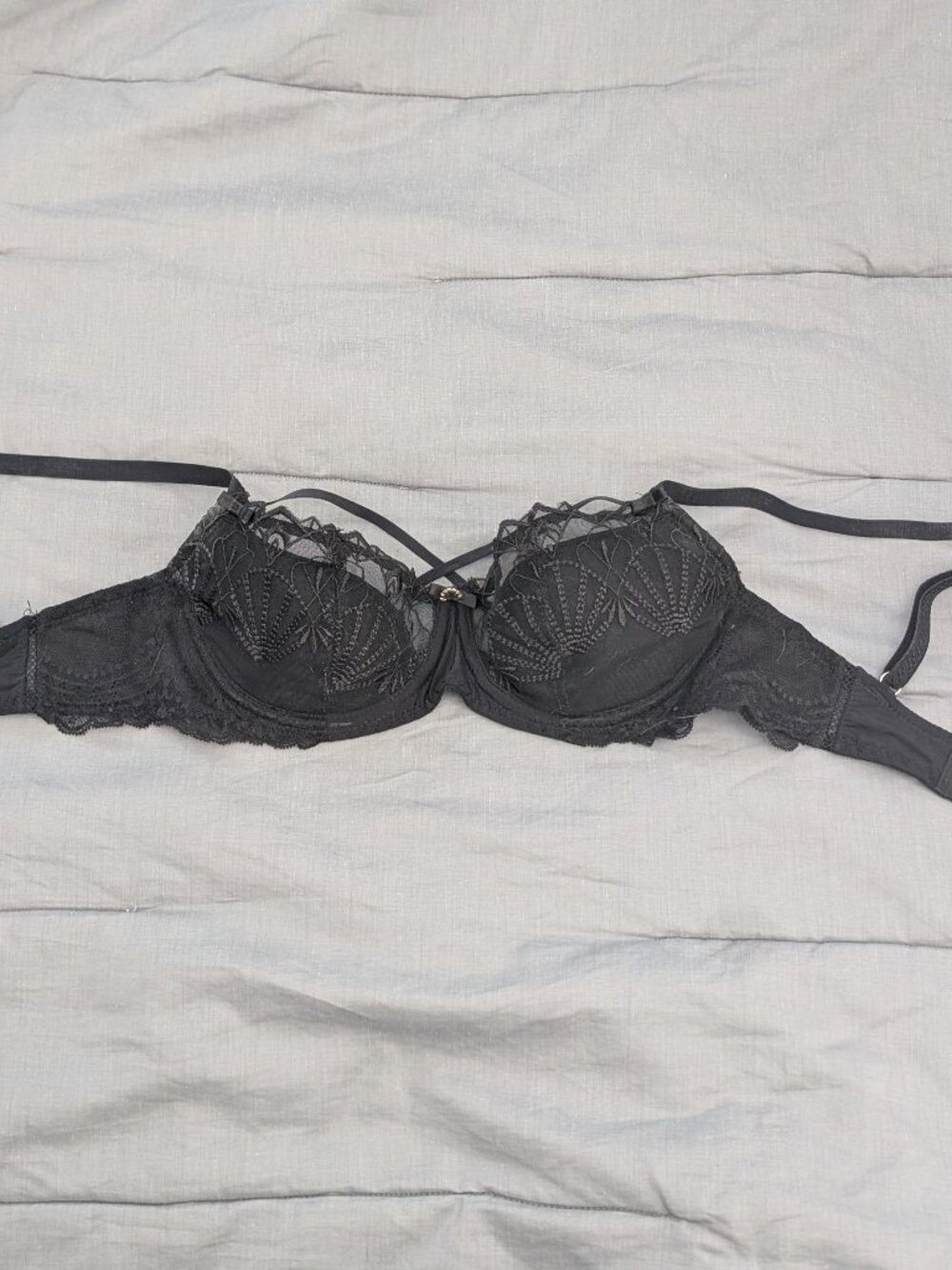 Black lacy bra by Change Lingerie